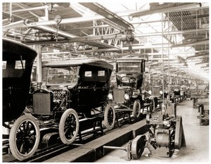 Ford montaj hattı, Detroit. 1924 by Unbekannt Unbekannt